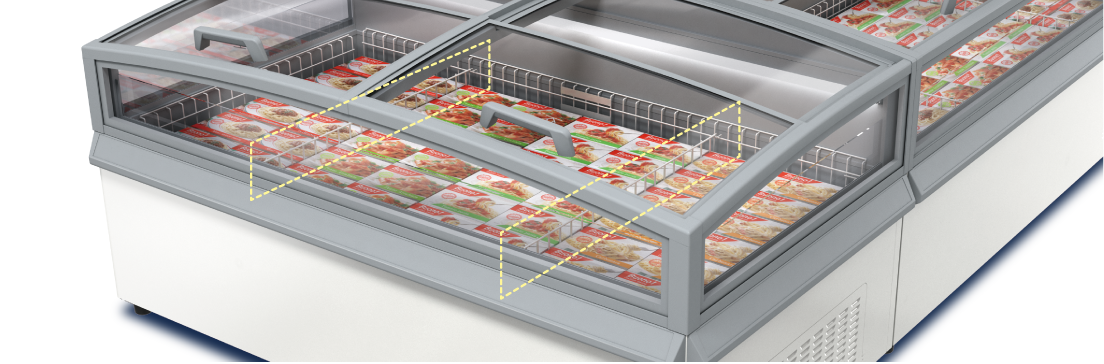 冷凍プラグインショーケース | 中温用エアコン・冷凍冷蔵ユニット